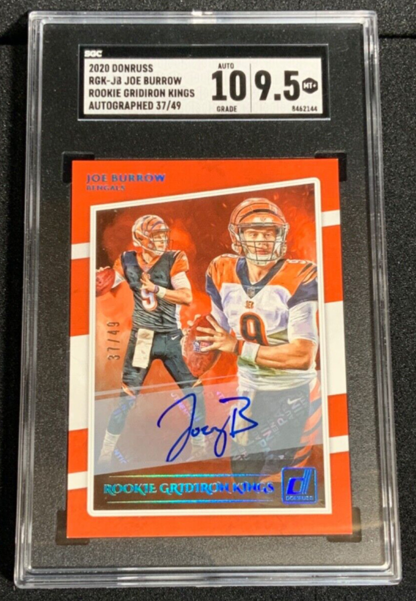 Joe Burrow Panini Donruss Gridiron Kings #RGKJB Autograph-Rookie