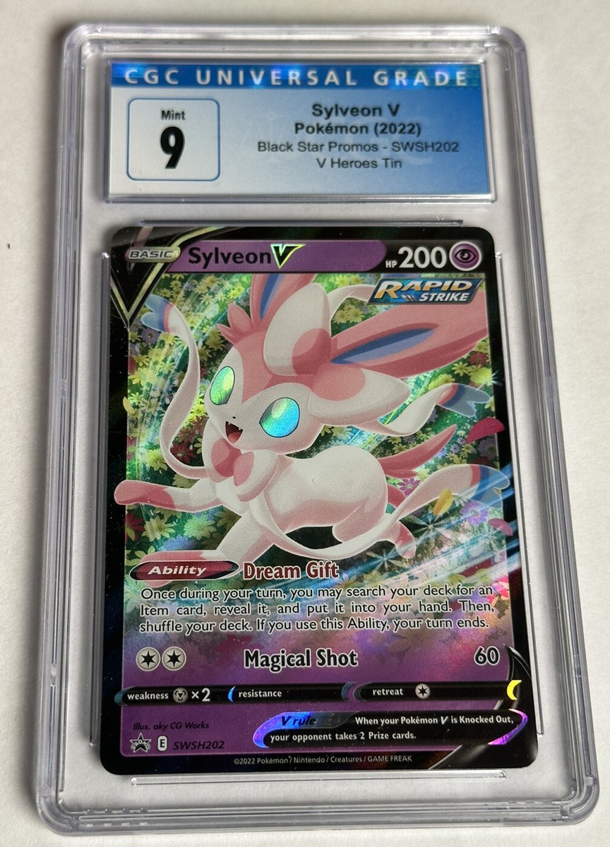 新品　ポケモン アルセウス SWITCH GRADED CGC 9.8 CGC 9 Mint Sylveon V SWSH202 Pokémon 2021 Black Star Promos