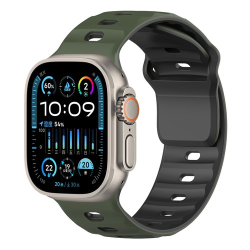 Breathable Silicone Magnetic Sports Wrist Band for Apple Watch 42/44/45/46/49mm - Picture 17 of 19