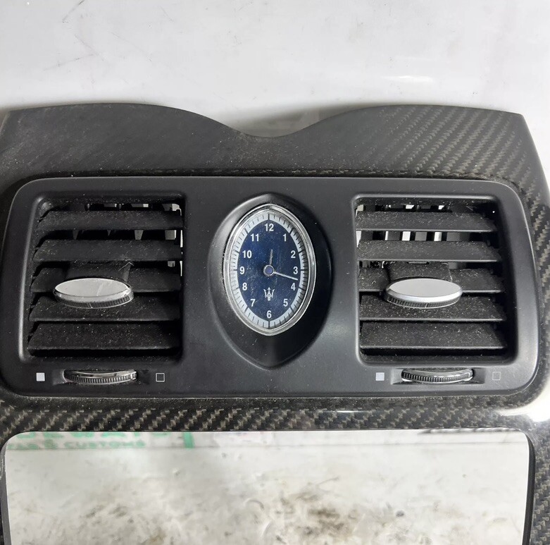05-08 Maserati Quattroporte Carbon Fiber Climate Control & Radio Bezel M139 AC