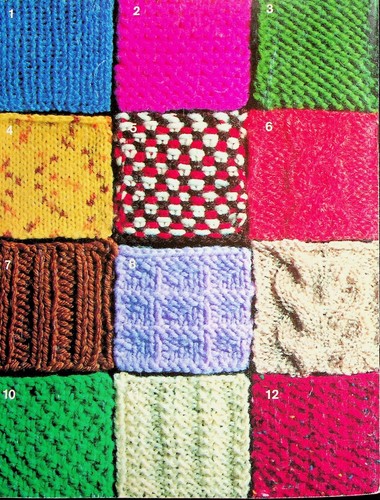 Teach Yourself To Knit Book Beginners 12 Basic Stitches Ribbing Cables Color - Picture 5 of 5