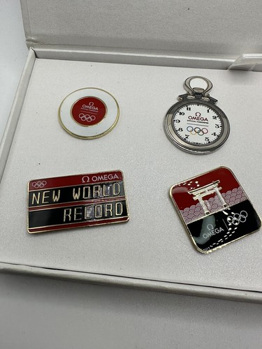 Omega x Tokyo Japan 2020 Olympic Pin Badge Official Set  Limited - Picture 4 of 10