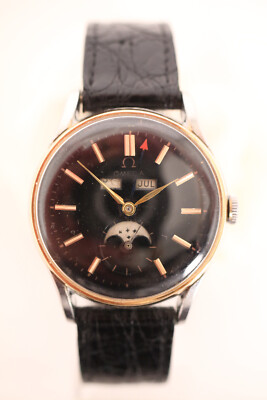 omega cosmic triple date moonphase Mondphase Vollkalender HAU Herrenuhr 50er