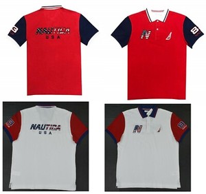 NWT-Men-039-s-Nautica-USA-Canada-Flag-Classic-Fit-Short-Sleeve-Polo-Shirt