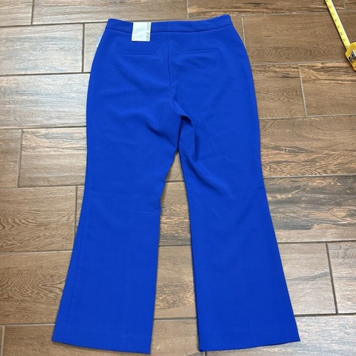 Ladies Nine West Cobalt Blue Pants High Rise Kick Flare Leg Pants Size 8 - Picture 8 of 8