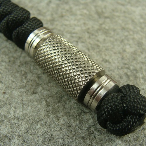 2pk 550 Handmade Paracord Knife Lanyard Stainless Steel Beads Bead GH214 - Picture 2 of 6