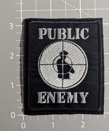 Public Enemy Target Practice Sheet Music Rap Embroidered Iron On Patch 3.25x2.5 - Picture 2 of 3