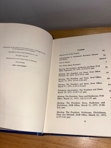 The Presidential Transcripts Hardcover Book Commentary By Washington Post 1974 - Bild 9 von 13