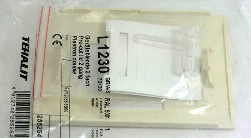TEHALIT L1230 Geräteblende 2-fach | cremeweiß RAL9001 - Bild 4 von 4
