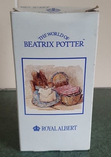 VINTAGE ROYAL ALBERT BEATRIX POTTER FIGURINE "Mrs Ribby" BP16 BOXED - Picture 8 of 12