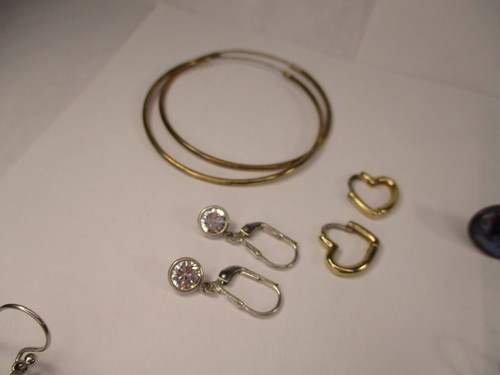 VINTAGE STERLING SILVER JEWELRY EARRINGS PAIRS NOT SCRAP USEABLE 48.1 GRAMS - Picture 12 of 18