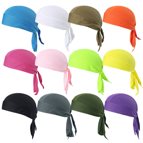 Sports Beanie Hat Durag Skull Cap Running Doo Do Rag Hat Head Scarf Wrap Cover - Picture 2 of 85