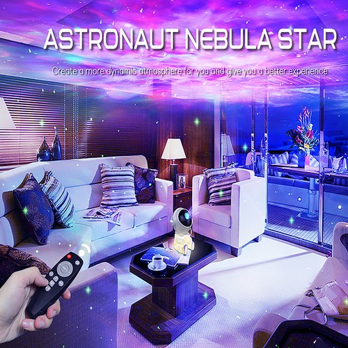Astronaut Galaxy Starry Projector Sky Night Light Lamp Space Nebula Star +Remote - Picture 14 of 18