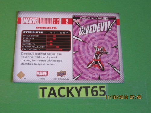 Marvel Annual 2017 tarjeta(s) base única(s) nueva(es) que eliges - Imagen 4 de 212