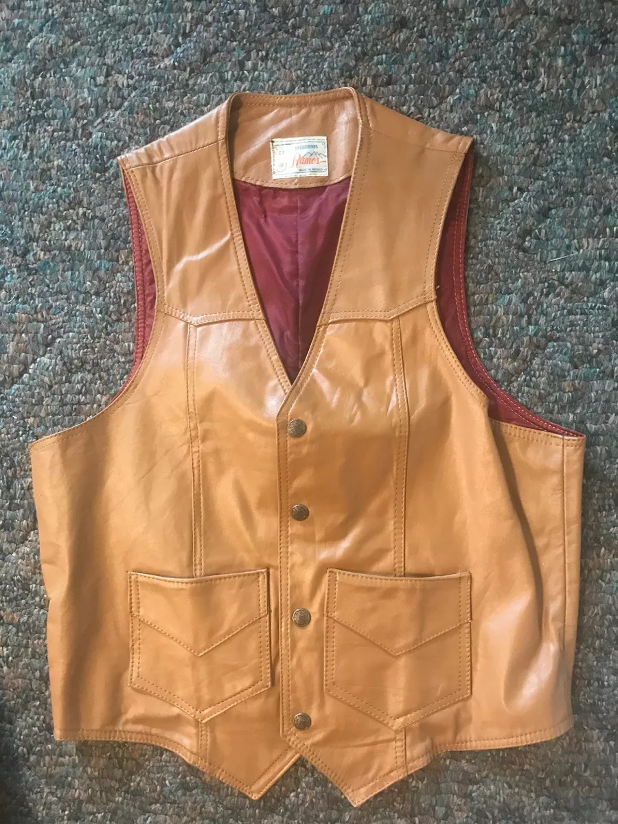Vintage Size 40 Mexican Leather Vest