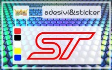 ADESIVO STICKERS LOGO FORD SPORT ST VINILE SPAZIATO AUTO EDGE FOCUS FIESTA 2pz