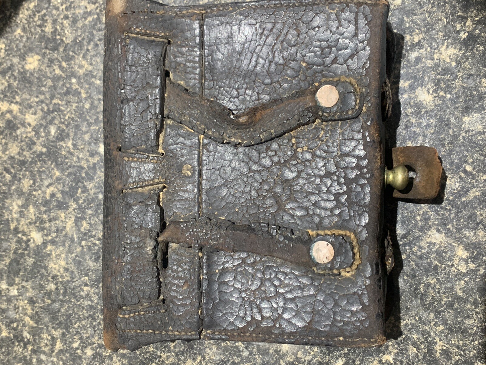 Civil War U.S. Cartridge Box & Plate. Original Tins & Buckles. eBay