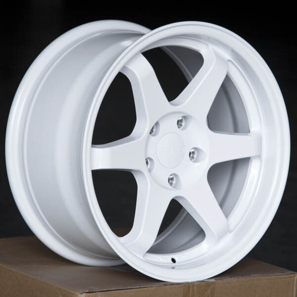 9SIX9 SIX-1 17x9 5x114.3 +35 GLOSS WHITE WHEEL TE37 STYLE DEEP