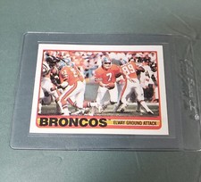 1989 Topps #238 John Elway Denver Broncos Ground Attack Excellent Condition.