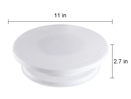 11 Inch Rotating Cake Turntable Baking Accessories Cake Stand Decorating Tools - Image 2 of 4
