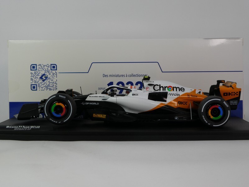Solid F1 McLaren MCL60 #4 Lando Norris Monaco GP 2023 1/18 Solid F1 McLaren MCL60 #4 Lando Norris Monaco GP 2023 1/18