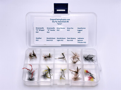 Fly Kit Items Kit #5, Premium Dry Fly Assortment #5. Twenty Dry Flies total! Free ...
