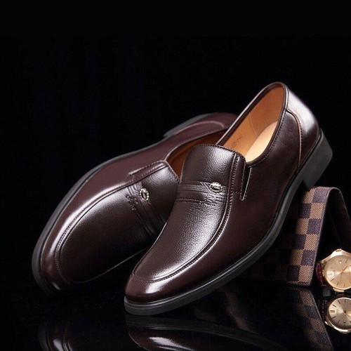 Men Formal Shoes Casual Loafers Slip on Flats dress formal Driving Shoes - Picture 14 of 14
