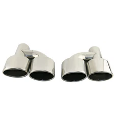 Fit For Mercedes Benz AMG Style Exhaust Tips W212 E350 E400 C63 C300 W204 New