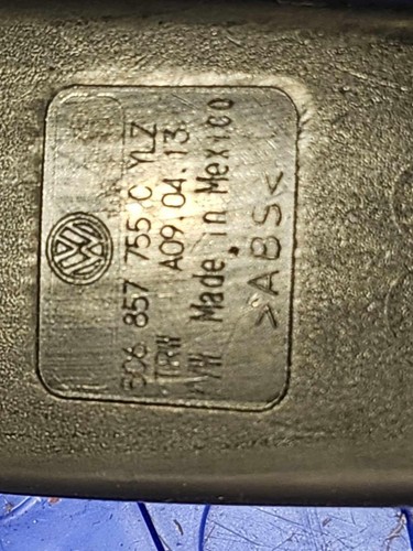 11-18 Volkswagen Jetta Sedan Front Seat Belt Buckle Left Side Opt 9P7 Black - Picture 21 of 22