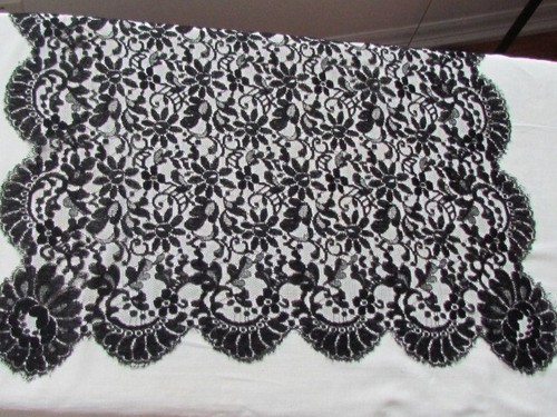 Antique Floral lace Oblong Mantilla Wrap Shawl Church Mourning Vintage Antique - Picture 10 of 12