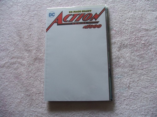 DC Comics Action Comics Issue 1000. Blank Cover. 2018
