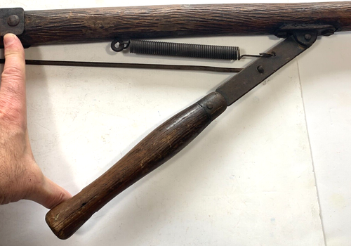 PRIMATIVE ANTIQUE DARK WOOD & STEEL TREE LOPPER 38" - Picture 9 of 12