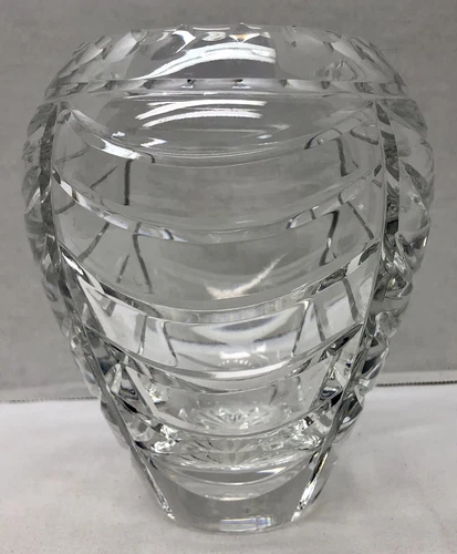 VTG Tiffany & Co Royal Brierly Crystal Bowl Etched Vase Swag Retired Signed Nice