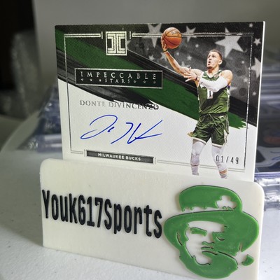 DONTE DiVINCENZO 2020-21 Panini Impeccable Stars Holo Silver Auto 