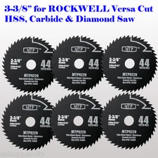 6x 44T HSS 3-3/8-inch Mix Wood & Metal Circular Saw Blade for ROCKWELL Versa Cut