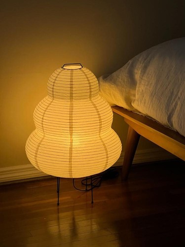 Wonderslamp Japanischer Stil LED Reispapier Lampe Nachttisch & Wohnzimmer Leuchte - Bild 15 von 16