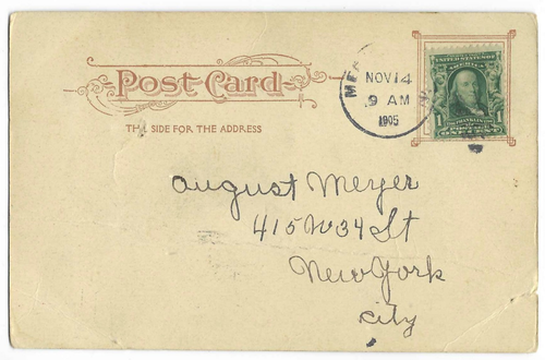 Tarjeta postal de Underground Road New York 23rd St. Station Glitter c1905 - Imagen 2 de 2