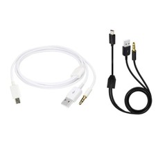USB Cord USB Cable 3.5mm Plugs Cable Stereo Cord for MP3 MP4