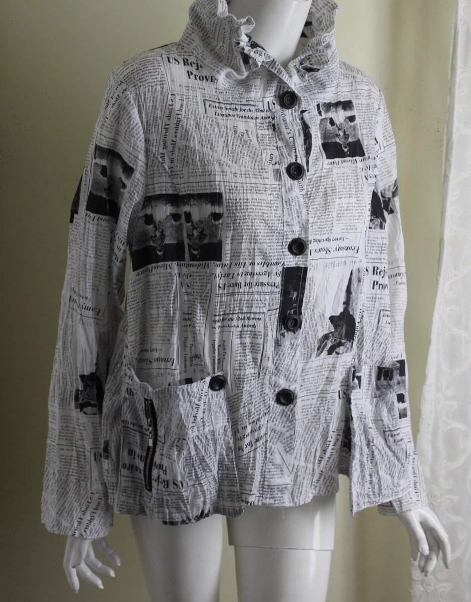 Newspaper shop print jacket