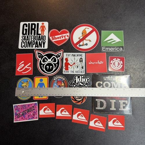 Lot of (20) Skateboarding Stickers + Skate DVD ADIO World Industries Hookups Pig - Picture 8 of 10