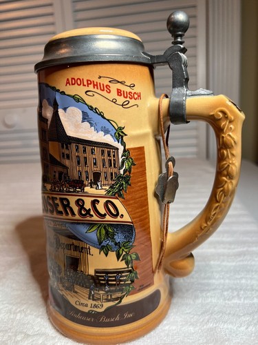 Anheuser Busch Budweiser Classic Stein Bavaria Brewery CS113 1990 - Picture 4 of 10