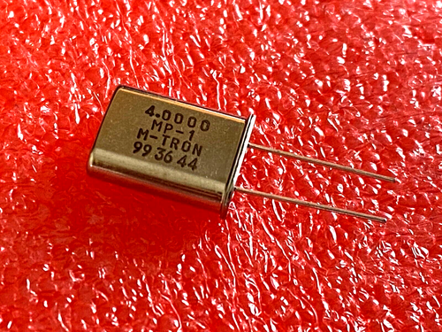 10pc M-TRON 4.0000MHz MP-1 RADIAL MICROPROCESSOR CRYSTAL - Picture 2 of 6