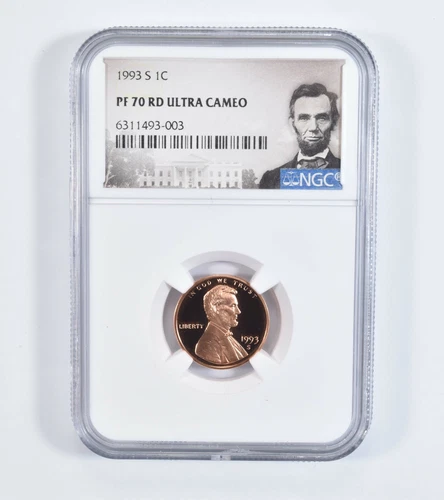 1993-S Lincoln Memorial Cent PF70 UCam NGC Graded - Special Label PR