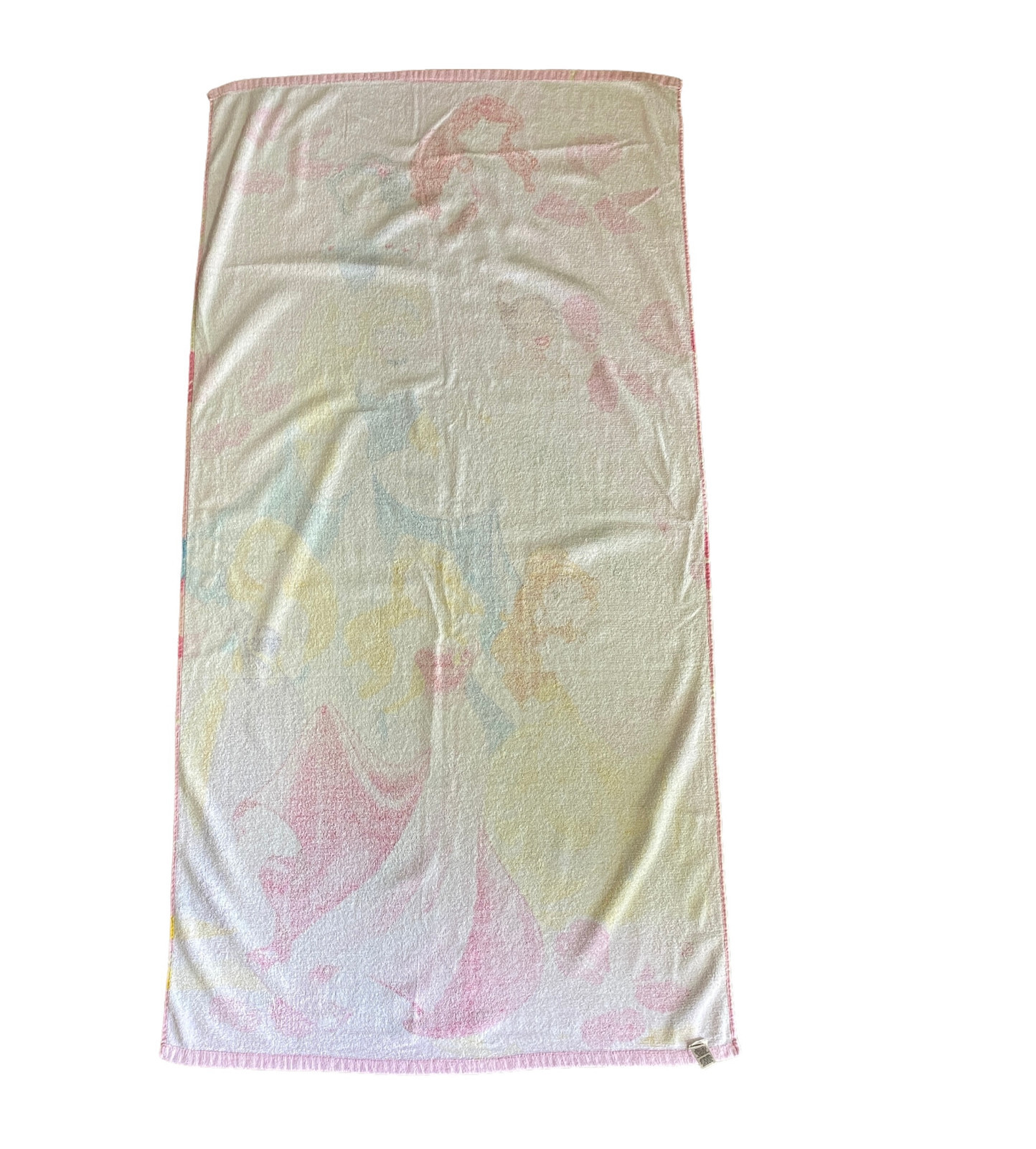Disney Princess Beach Towel Ariel Belle Tiana Aurora Rapunzel More 100% Cotton