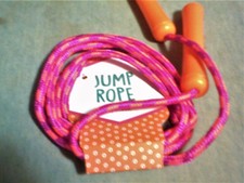 Lot 3 Asst purple green orange glitter jump rope kids girls exercise toy ages 3+