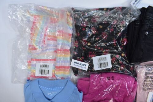 Old Navy Bulk Lot Of 16 Girls Size 6 7 Mixed Seasons Tops Bottoms Shorts Skirts - Picture 2 of 7