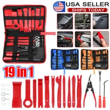19 Pack Trim Removal Tool,Auto Clip Pliers Fastener Remover Set with Storage Bag