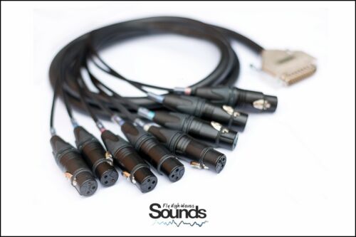 D-Sub DB25 Cavo Multiconduttore Seriale 8 Vie XLR Femmina Neutrik NC3FXX Mogami Premium - Foto 2 di 7