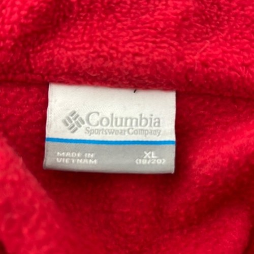 Columbia Jacket Youth Extra Large Black Red Full Zip Up Fleece Nylon Kids Cold - Picture 3 of 10