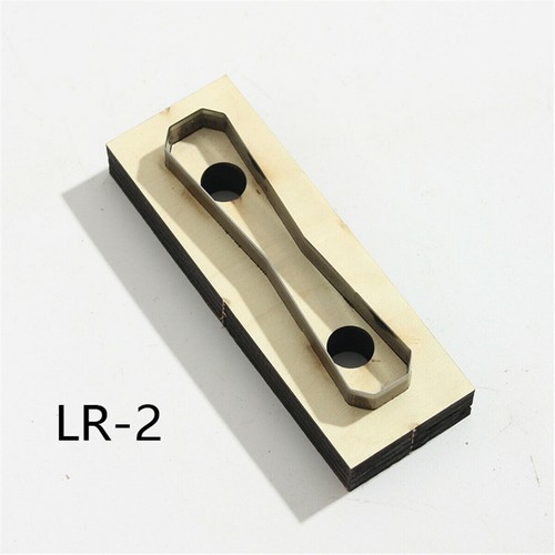 Wood Zipper Shape Cutter Leather Die Cut Steel Blade Template DIY Cutting Mould - Foto 10 di 19